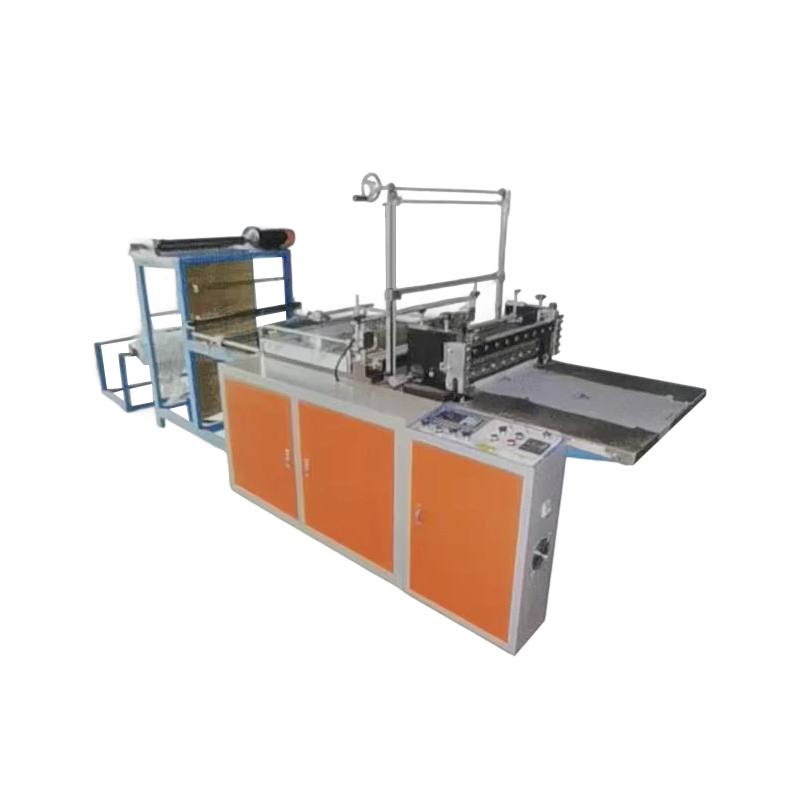 How does the tension control system of the bottom sealing bag machine ensure the stability of film transportation?